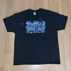 Trandy Blue and The Crew Graphic Crewneck Short Sleeve T-Shirt XL Autographed